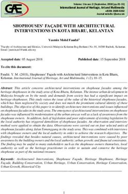 SHOPHOUSES' FA&Ccedil;ADE WITH ARCHITECTURAL INTERVENTIONS IN KOTA BHARU, KELANTAN