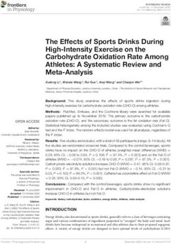 The Effects of Sports Drinks During High-Intensity Exercise on the Carbohydrate Oxidation Rate Among Athletes: A Systematic Review and ...