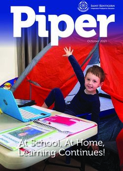 At School, At Home, Learning Continues! - October 2021 - Saint Kentigern Piper