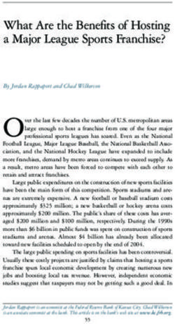 What Are the Benefits of Hosting a Major League Sports Franchise?