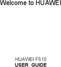 Welcome to HUAWEI HUAWEI F610 - USER GUIDE