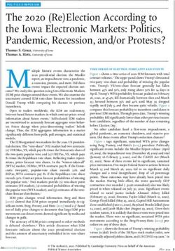 The 2020 (Re)Election According to the Iowa Electronic Markets: Politics, Pandemic, Recession, and/or Protests?