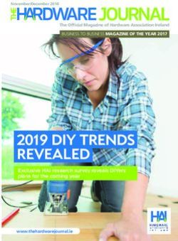 2019 DIY TrenDs revealeD - The Hardware Journal