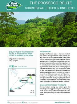 THE PROSECCO ROUTE SHORTBREAK - BASED IN ONE HOTEL