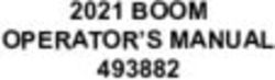 OPERATOR'S MANUAL 493882 - 2021 BOOM - Hagie Manufacturing