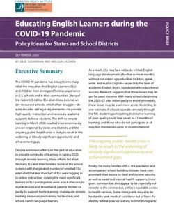 Educating English Learners during the COVID-19 Pandemic