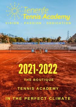 IN THE PERFECT CLIMATE - TENNIS ACADEMY THE BOUTIQUE - Tenerife Tennis Academy