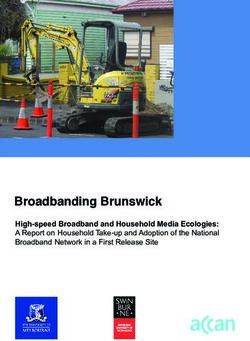 Broadbanding Brunswick - High-speed Broadband and Household Media Ecologies: A Report on Household Take-up and Adoption of the National Broadband ...
