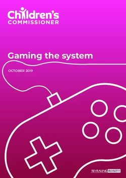 Gaming the system OCTOBER 2019