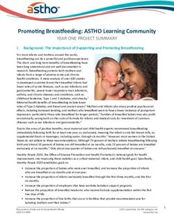 Promoting Breastfeeding: ASTHO Learning Community