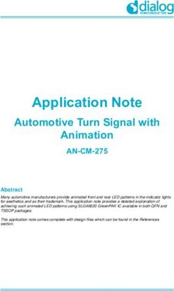 Application Note Automotive Turn Signal with Animation - Dialog Semiconductor