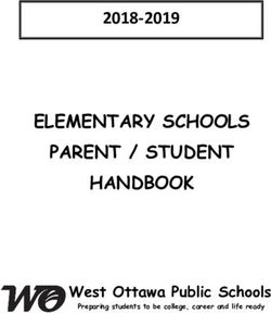 ELEMENTARY SCHOOLS PARENT / STUDENT HANDBOOK 2018-2019 - West Ottawa Public Schools