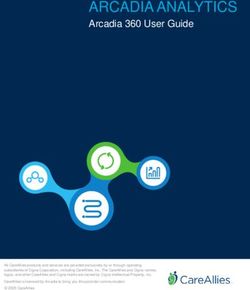 ARCADIA ANALYTICS Arcadia 360 User Guide - CareAllies