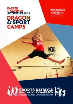 DRAGON & SPORT CAMPS EASTER & SUMMER ACTIVITIES 2019 - Cardiff Metropolitan University