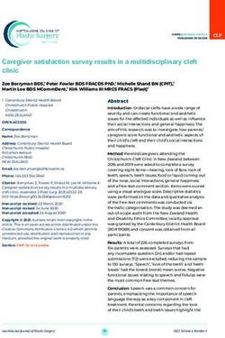 Caregiver satisfaction survey results in a multidisciplinary cleft clinic