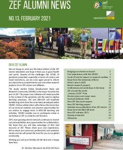 ZEF Alumni News No.13, February 2021 - Zentrum für ...