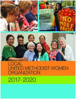 2017-2020 LOCAL UNITED METHODIST WOMEN ORGANIZATION