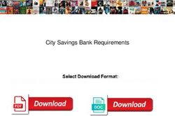 City Savings Bank Requirements
