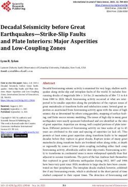 Decadal Seismicity before Great Earthquakes-Strike-Slip Faults and Plate Interiors: Major Asperities and Low-Coupling Zones