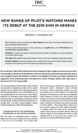 NEW RANGE OF PILOT'S WATCHES MAKES ITS DEBUT AT THE 2019 SIHH IN GENEVA