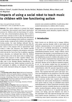 Impacts of using a social robot to teach music to children with low-functioning autism