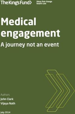Medical engagement A journey not an event - Authors John Clark Vijaya Nath