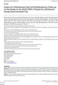 Impact of a Postintensive Care Unit Multidisciplinary Follow-up on the Quality of Life (SUIVI-REA): Protocol for a Multicenter Randomized ...