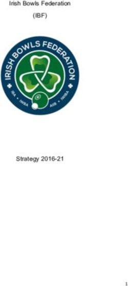 (IBF) Irish Bowls Federation - Strategy 2016-21