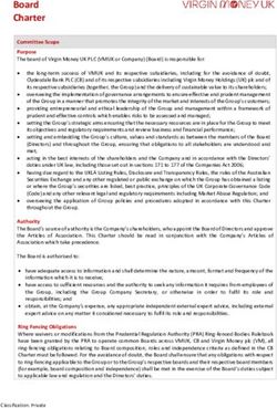 Board Charter - Virgin Money UK PLC