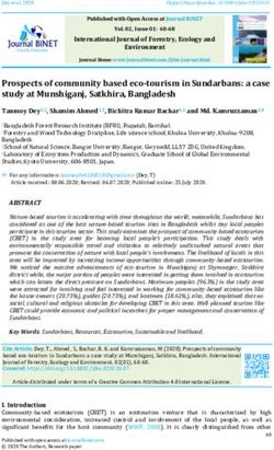 Prospects of community based eco-tourism in Sundarbans: a case study at Munshiganj, Satkhira, Bangladesh