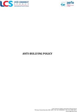 ANTI-BULLYING POLICY - Lyc&eacute;e Condorcet de Sydney