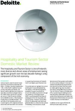 Hospitality and Tourism Sector Domestic Market Review - Deloitte