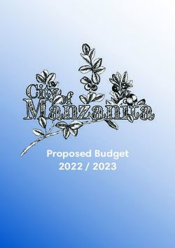 Proposed Budget 2022 / 2023 - City Of Manzanita
