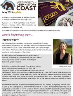 What's happening now - May 2019 update