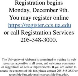 Registration begins Monday, December 9th. You may register online call Registration Services 205-348-3000 - The ...