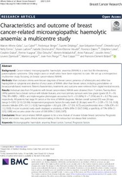 Characteristics and outcome of breast cancer-related microangiopathic haemolytic anaemia: a multicentre study