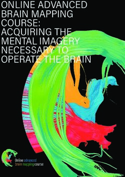 ONLINE ADVANCED BRAIN MAPPING COURSE: ACQUIRING THE MENTAL IMAGERY NECESSARY TO OPERATE THE BRAIN