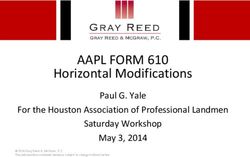 AAPL FORM 610 Horizontal Modifications - Paul G. Yale For the Houston Association of Professional Landmen Saturday Workshop May 3, 2014