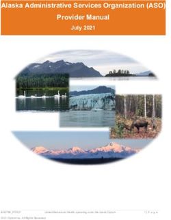 Alaska Administrative Services Organization (ASO) Provider Manual - July 2021