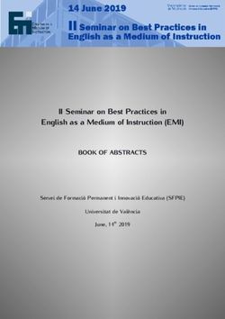 II Seminar on Best Practices in English as a Medium of Instruction (EMI) - BOOK OF ABSTRACTS - Uv