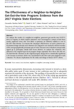 The Effectiveness of a Neighbor-to-Neighbor Get-Out-the-Vote Program: Evidence from the 2017 Virginia State Elections