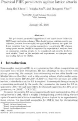 Practical FHE parameters against lattice attacks - Cryptology ...