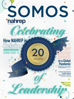 HOMEOWNERS DURING COVID-19 - HOW NAHREP