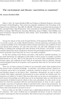 The environment and disease: association or causation? - Observational Studies