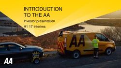 INTRODUCTION TO THE AA - Investor presentation H1 17 Interims - AA plc