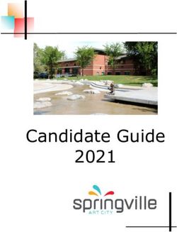 Candidate Guide 2021 - Springville City