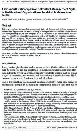 A Cross-Cultural Comparison of Conflict Management Styles in Multinational Organisations: Empirical Evidence from Serbia