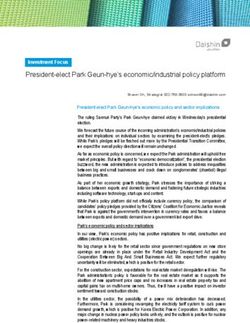 President-elect Park Geun-hye's economic/industrial policy platform