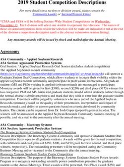 2019 Student Competition Descriptions - ASA-CSSA