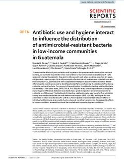 Antibiotic use and hygiene interact to influence the distribution of antimicrobial resistant bacteria in low income communities in Guatemala - Nature